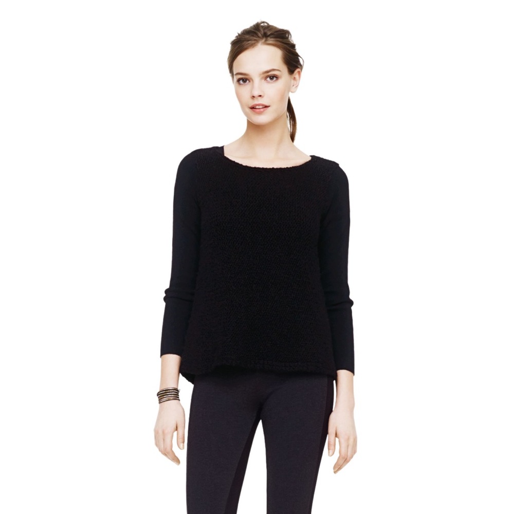 Club Monaco Brittney Textured Sweater Black